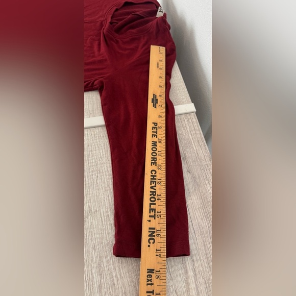 FLAX Tunic Mini Dress 3/4 Sleeves Front Seam Lagenlook Stretch Size Small - Picture 5 of 7